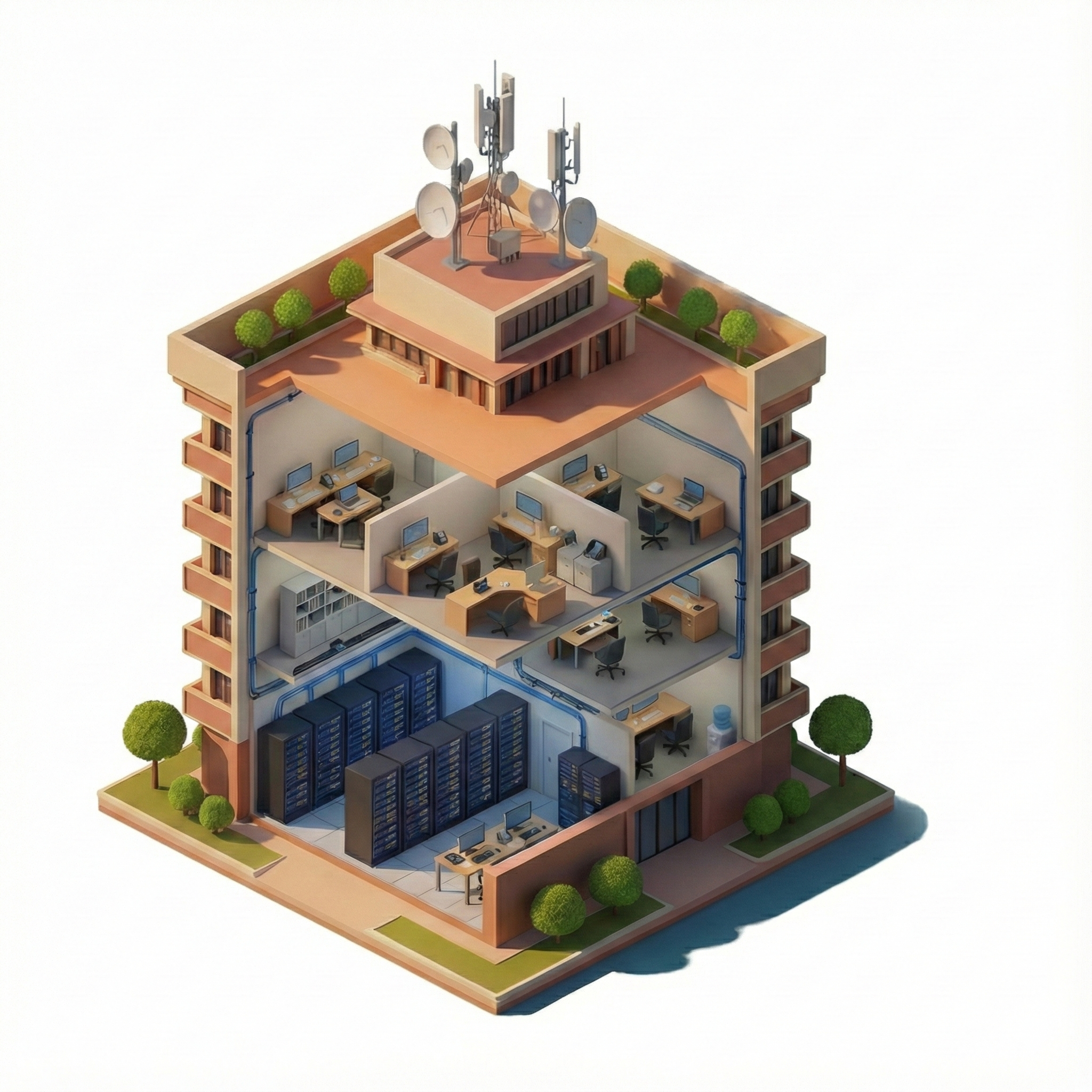 renderizado 3d infraestructura warp6